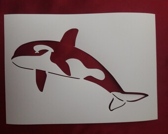 whale stencil etsy