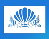 Seashell Reusable Stencil (Many Sizes)