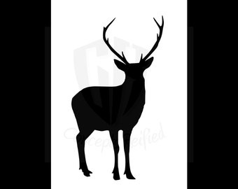 Deer stencil | Etsy