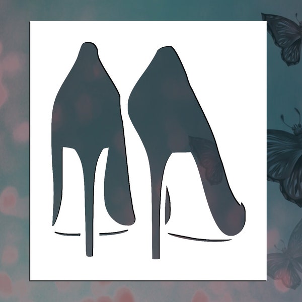 Stiletto Heels Reusable Stencil (Many Sizes)