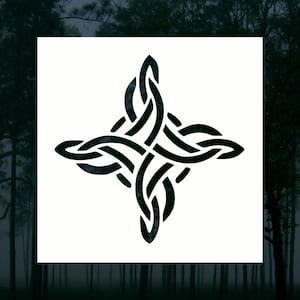 Celtic Diamond Shaped Knot Reusable Stencil (Many Sizes)