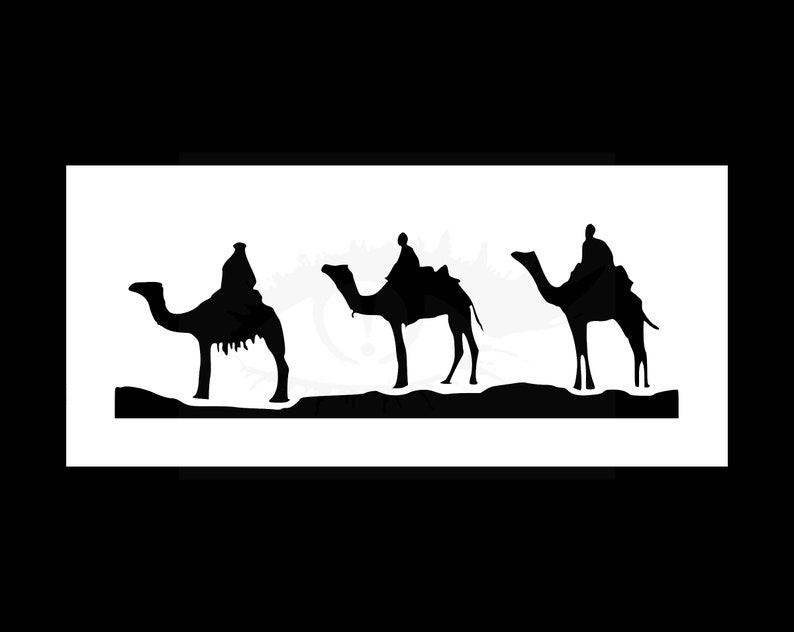 Christmas Nativity Three Wise Men Reusable Stencil Many | Etsy