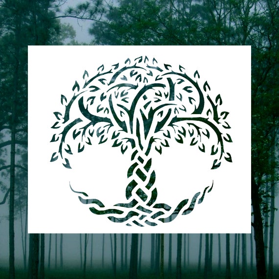 Yggdrasil Tree of Life Stencil - Tree Stencil, Oak Tree Stencil, Large Tree  Stencils, Celtic Stencil, Stencils of Trees