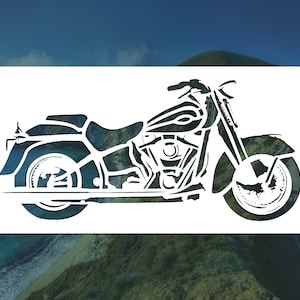 Motorcycle Reusable Stencil | (Many Sizes)