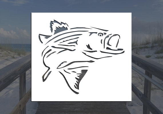 Largemouth Bass Reusable Stencil many Sizes - Etsy