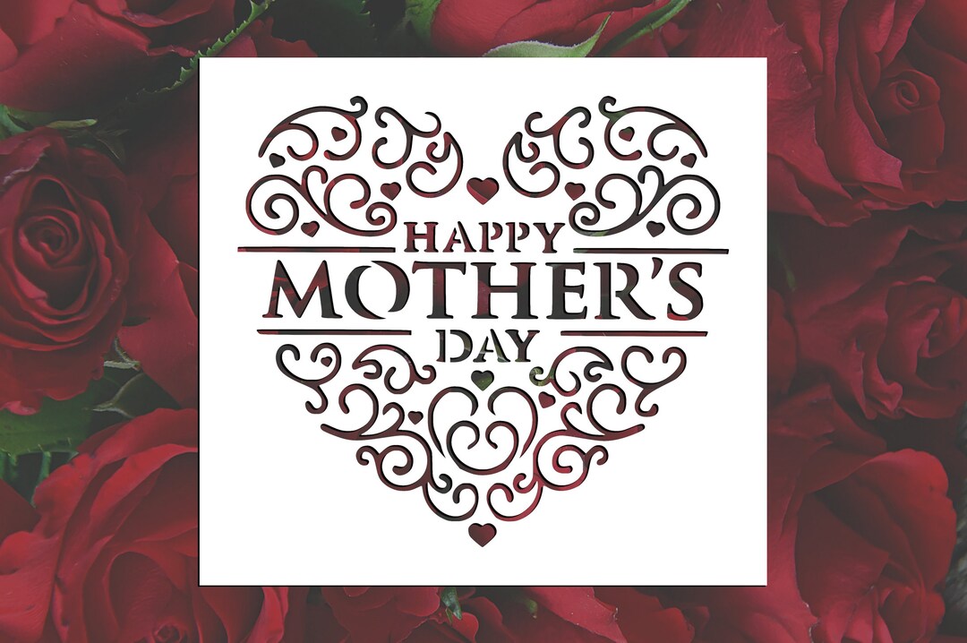 Happy Mother's Day Reusable Stencil (many Sizes) - Etsy