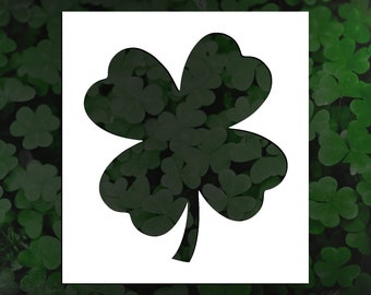 Four Leaf Clover Reusable Stencil (Many Sizes)