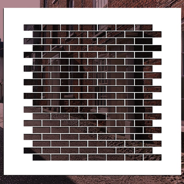 Brick Pattern Reusable Stencil (Many Sizes)