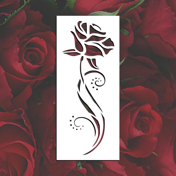 Rose Stencil - Etsy