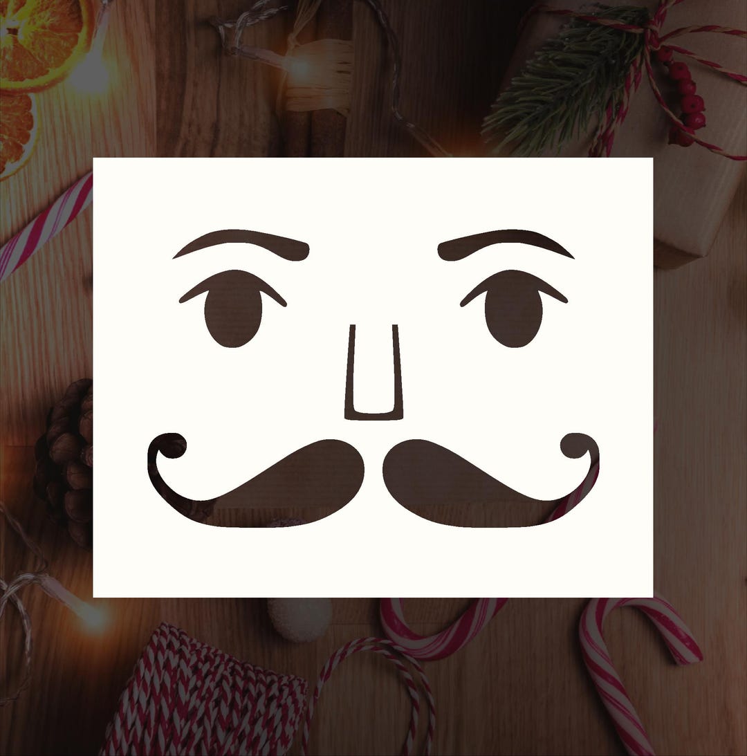 Nutcracker Face Reusable Stencil (many Sizes) Etsy