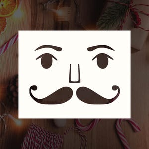 Nutcracker Face Reusable Stencil (Many Sizes)