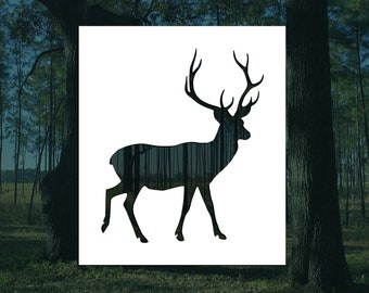 Deer Reusable Stencil (Many Sizes)