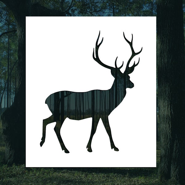 Deer Reusable Stencil (Many Sizes)