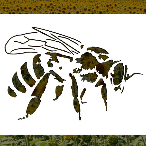 Honey Bee Reusable Stencil (Many Sizes)
