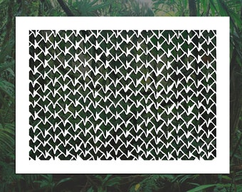 Spiny Dragon Scales Reusable Stencil (Many Sizes)