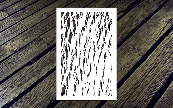 Willow Tree Bark Reusable Stencil many Sizes - Etsy