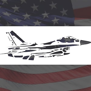 Fighter Jet Reusable Stencil (Many Sizes)
