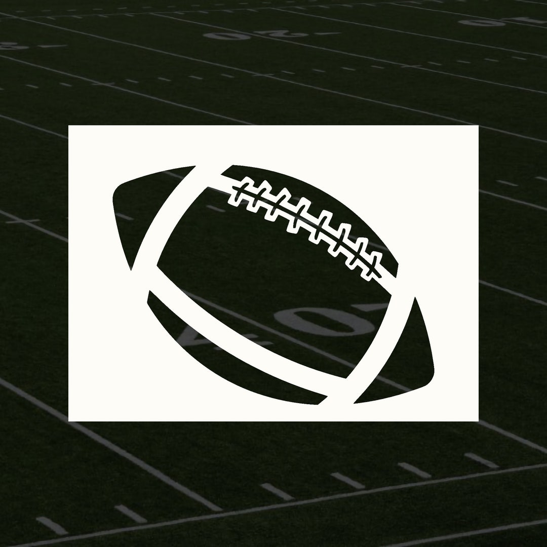 Football Reusable Stencil (many Sizes) - Etsy