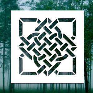 Diamond Celtic Interlace Stencil (Many Sizes)