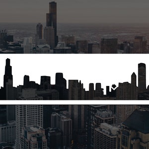 Chicago Skyline Reusable Stencil (Many Sizes)