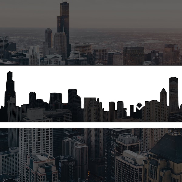 Chicago Skyline Reusable Stencil (Many Sizes)