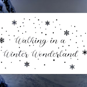 Christmas Winter Reusable Stencil (Many Sizes)