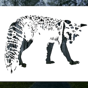 Fox Reusable Stencil (Many Sizes)