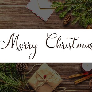 Festive Merry Christmas Reusable Stencil (Many Sizes)