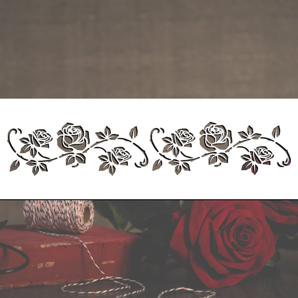 Rose Stencil - Etsy