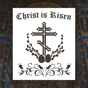 Easter Pascha Reusable Stencil (Many Sizes)