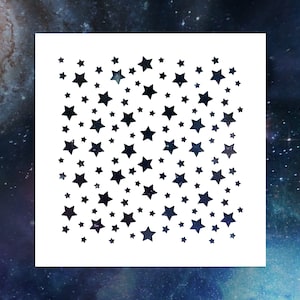 Star Pattern Reusable Stencil (Many Sizes)