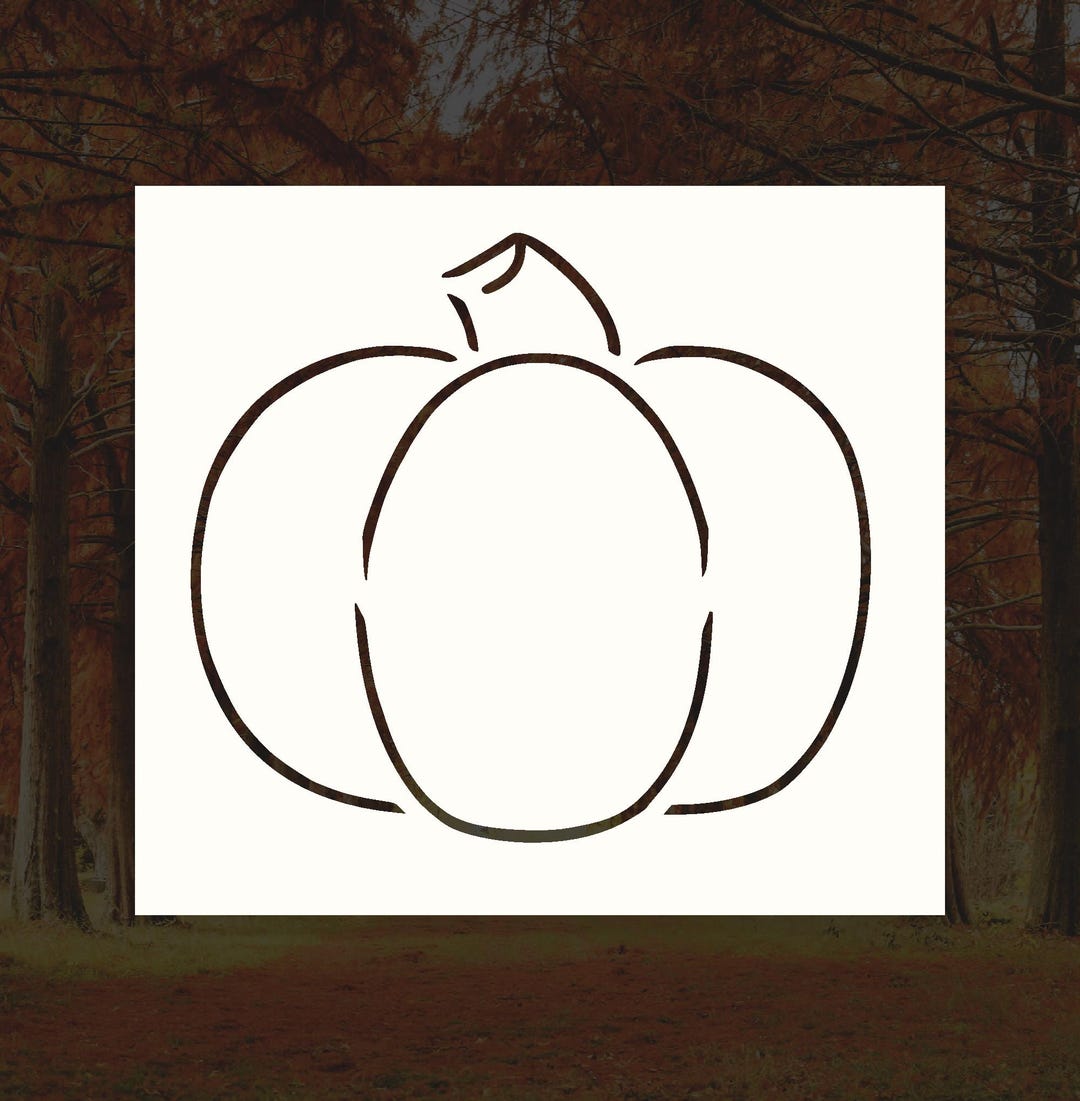 simple-pumpkin-reusable-stencil-many-sizes-etsy