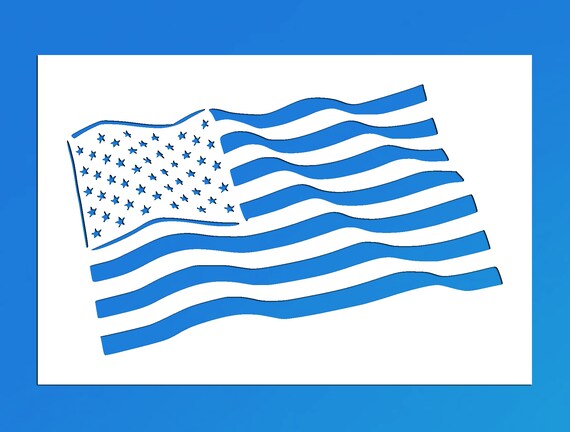 American Flag Reusable Stencil Many Sizes | Etsy