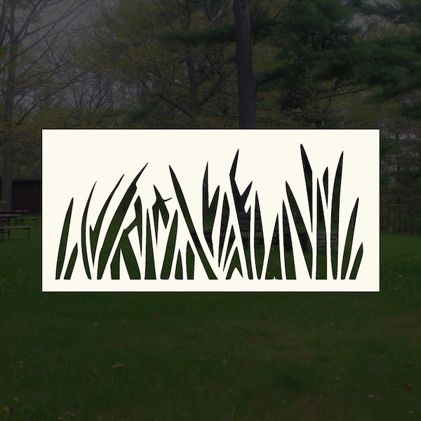 Blades of Grass Reusable Stencil (Many Sizes)