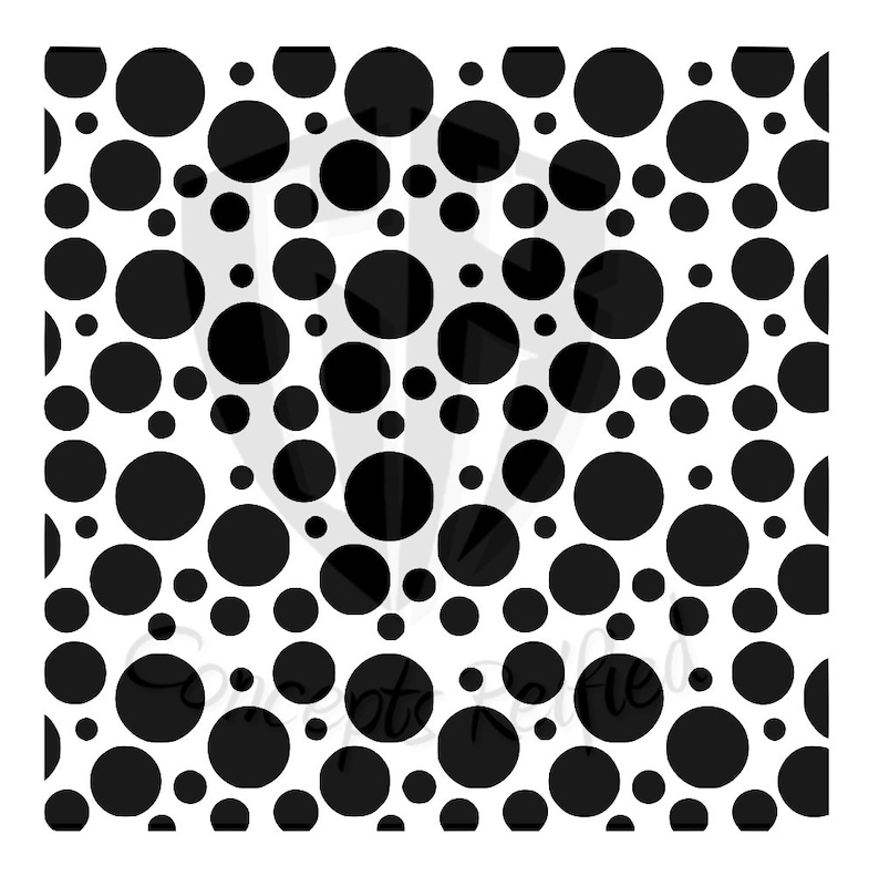 Polka Dot Stencil Printable