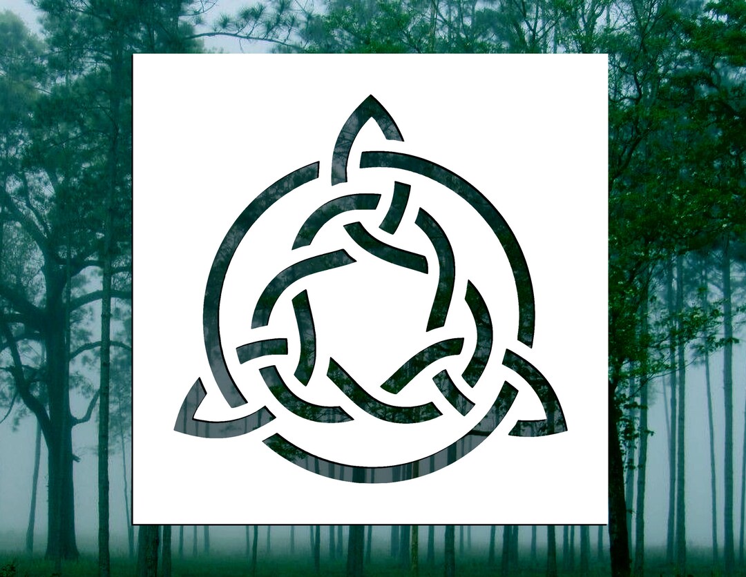 Celtic Trinity Knot Stencil many Sizes Etsy
