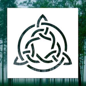 Celtic Trinity Knot Stencil (Many Sizes)