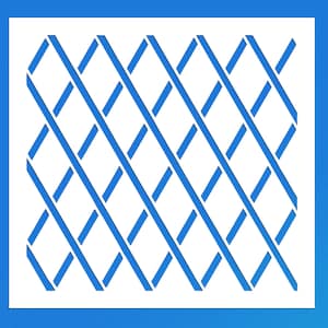 Diamond Grid Reusable Stencil (Many Sizes)