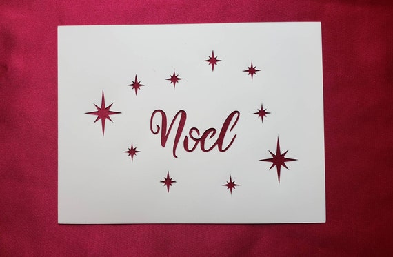 Christmas Nativity Noel Reusable Stencil Many Sizes | Etsy