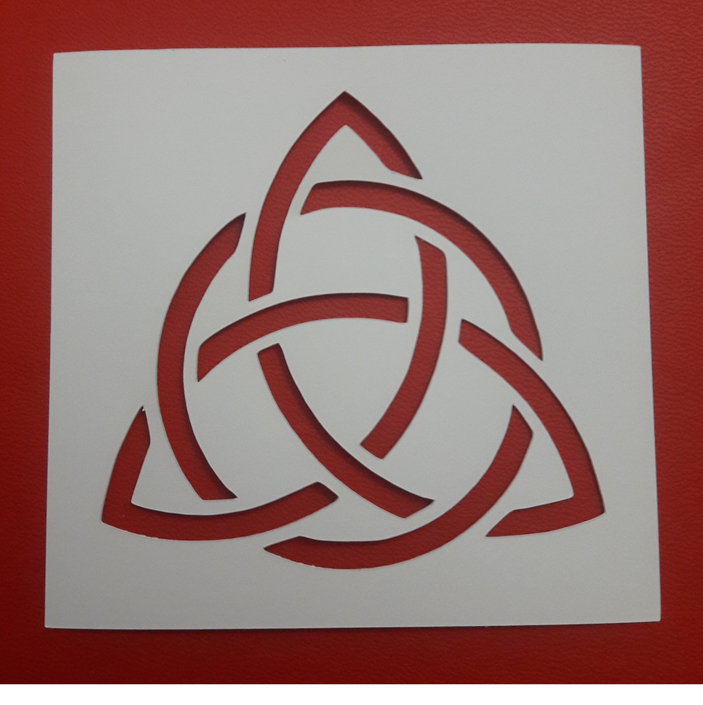 Celtic Trinity Knot Stencil Many Sizes to Choose From Etsy