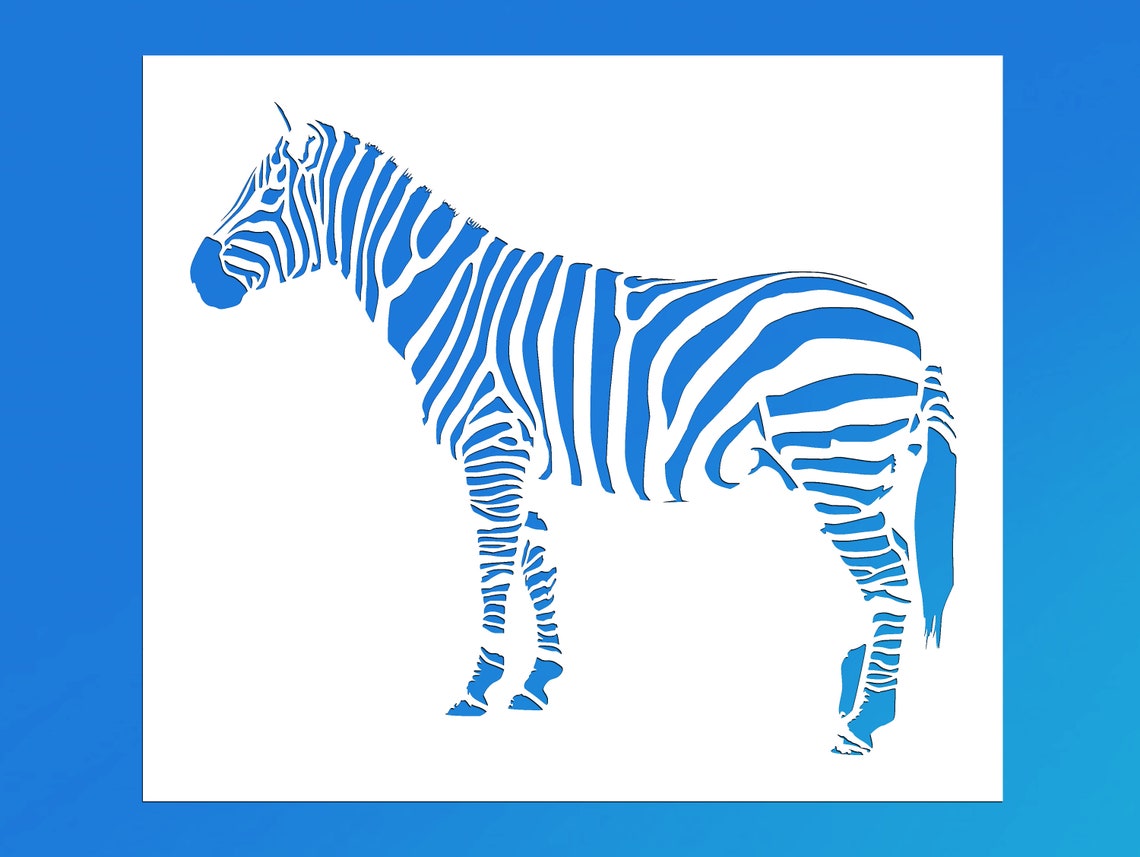 Zebra Reusable Stencil Many Sizes | Etsy