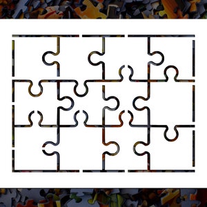 Blank Puzzle Reusable Stencil (Many Sizes)