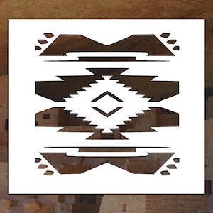 Native Inspired Geometric Reusable Stencil (Many Sizes)