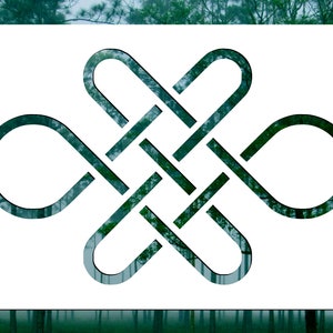 Celtic Knot Interlace Stencil (Many Sizes)