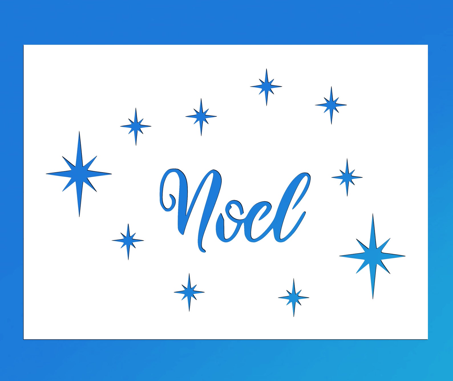 Christmas Nativity Noel Reusable Stencil many Sizes | Etsy