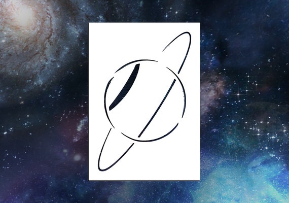 Planet Uranus Reusable Stencil Many Sizes Etsy 日本