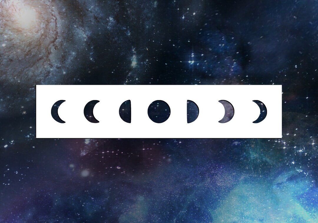 Simple Moon Phases Reusable Stencil (many Sizes) - Etsy