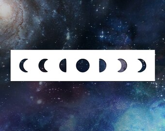 Lunar / Moon Cycle Phases Reusable Stencil many Sizes - Etsy