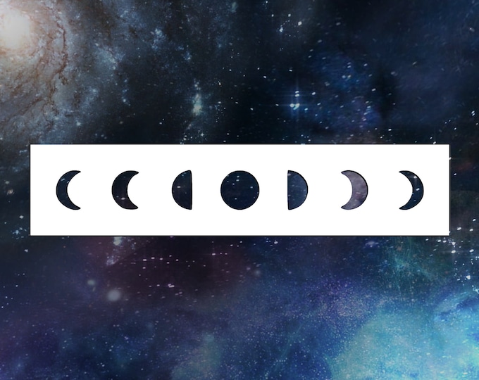 Lunar / Moon Cycle Phases Reusable Stencil many Sizes - Etsy