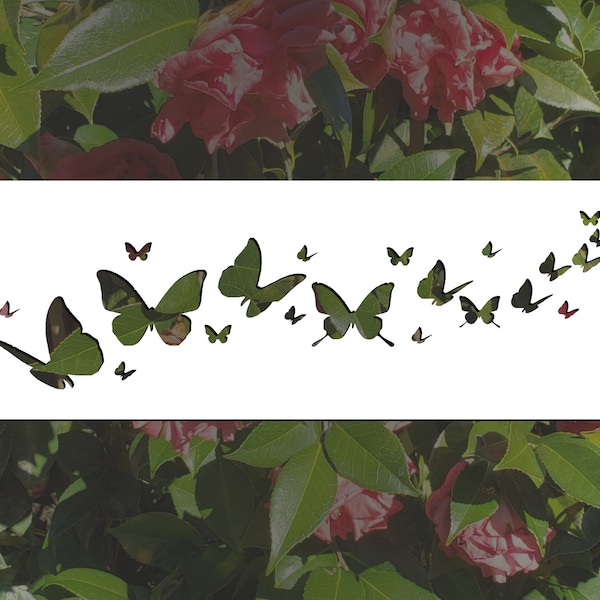 Butterflies Reusable Stencil (Many Sizes)